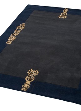 Baktapur Donkerblauw - maat 170x240 cm op voorraad
