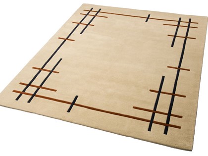 Stripe Beige Terra Blauw - 2 maten op voorraad