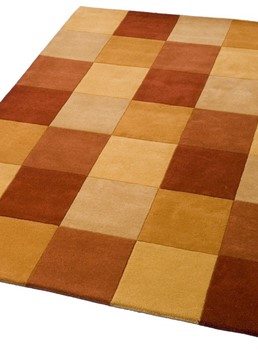 Handtuft Terra Blok - maat 170x240 cm op voorraad