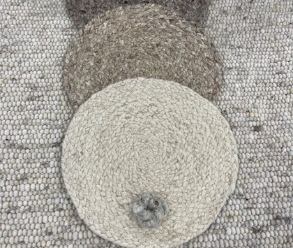 Bruin - Beige en wit